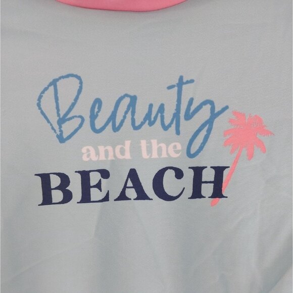 New Juice Box Girl's Rash Guard Swim Tee Sz L 10/12 - Picture 3 of 7